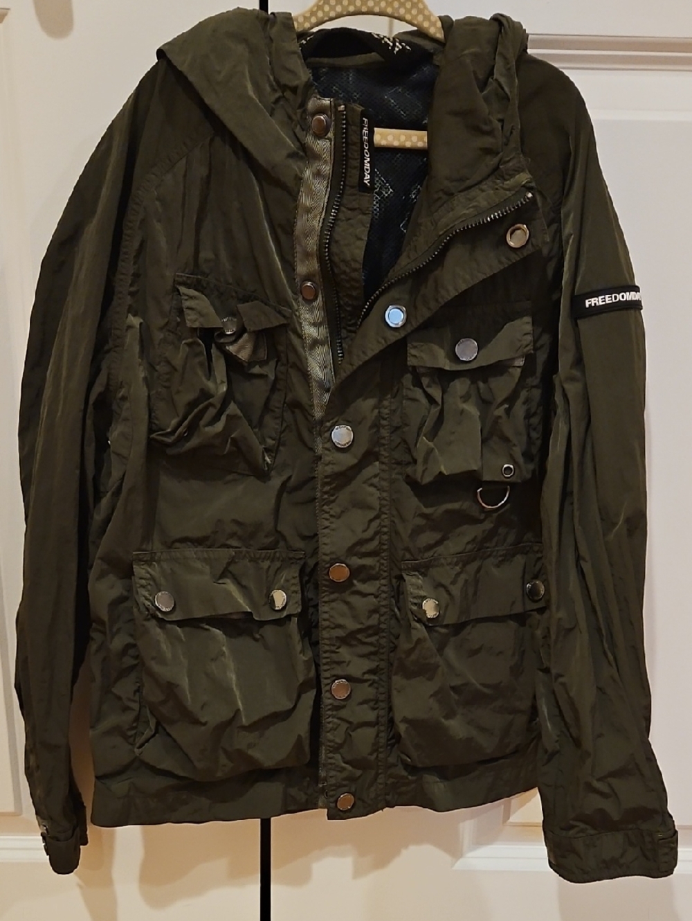 Girl Or Boy Hooded Field Jacket - Olive Green Size 8